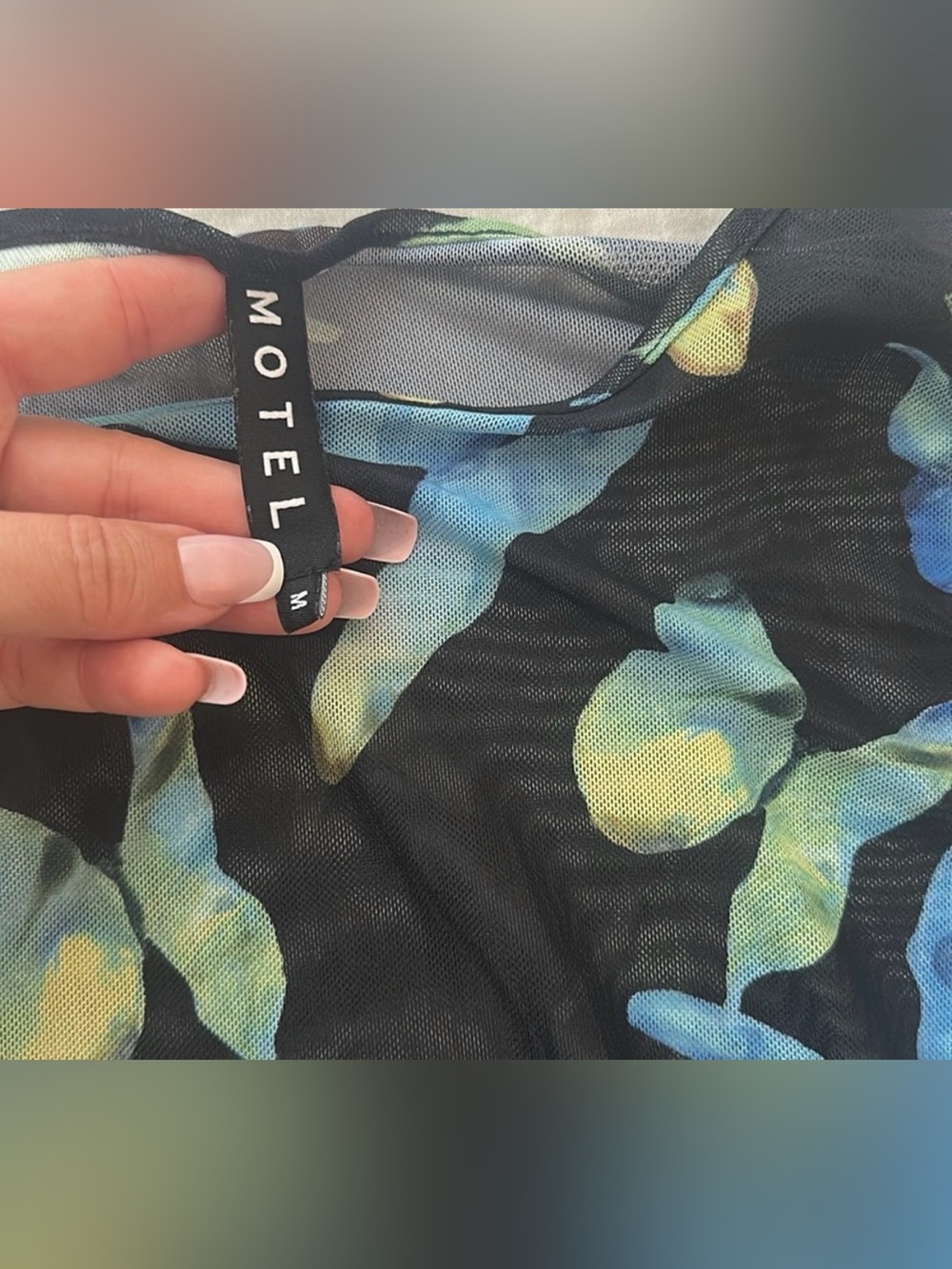 Motel Rocks sheer mesh top - Picture 2 of 2